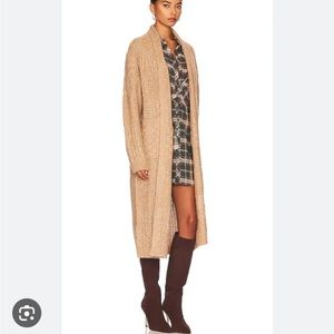 Heartloom Plumeria Cardigan size small color chai